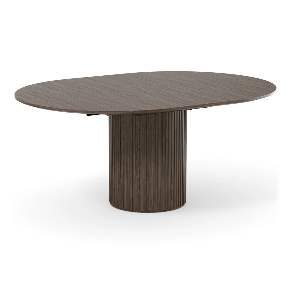 Astrid - Matbord, Ø 136-186 cm - Brun
