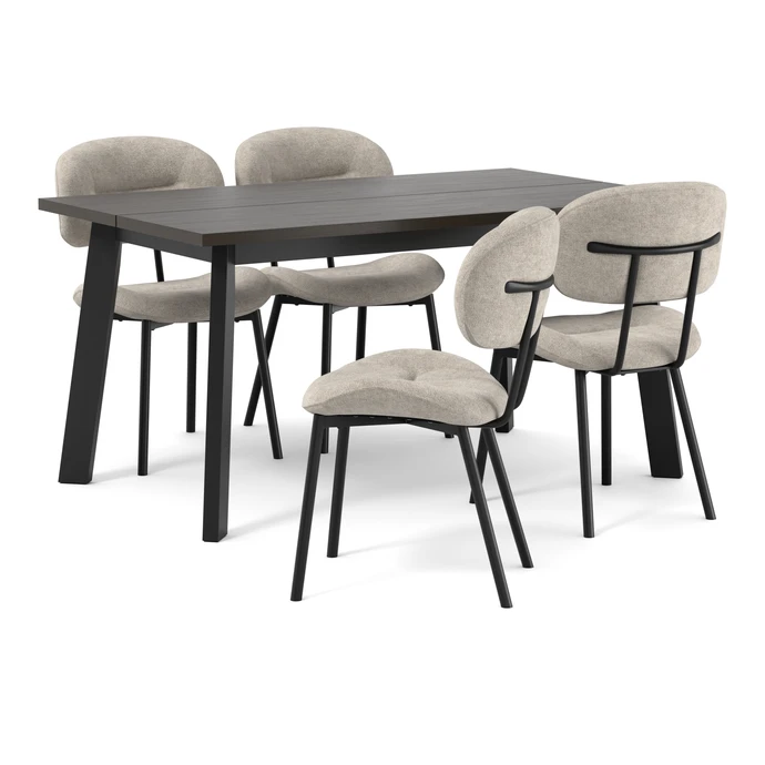 Nomad, Matgrupp med 4 stolar Carol