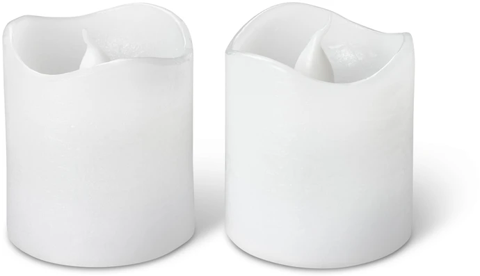Lumi, LED-ljus, 2-pack, H 5 Ø 4,5 cm, timer