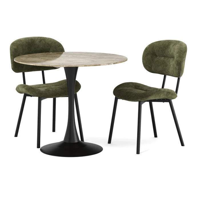 Kali, Matgrupp med 2 stolar Carol