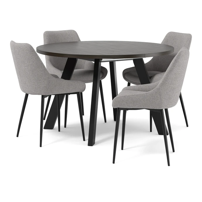 Nomad, Matgrupp med 4 stolar Leon