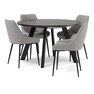Nomad - Matgrupp med 4 stolar Leon - Grå