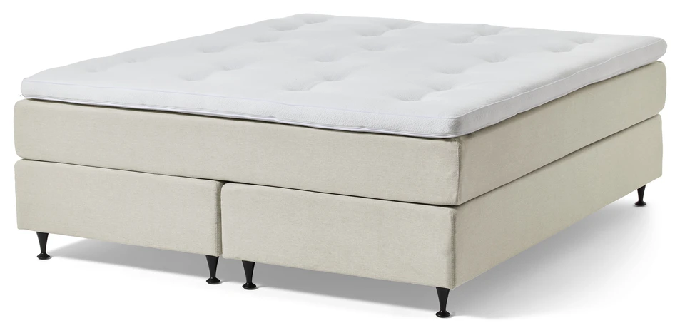 Änga Exclusive - Kontinentalsäng, dubbelsäng med bäddmadrass - Beige