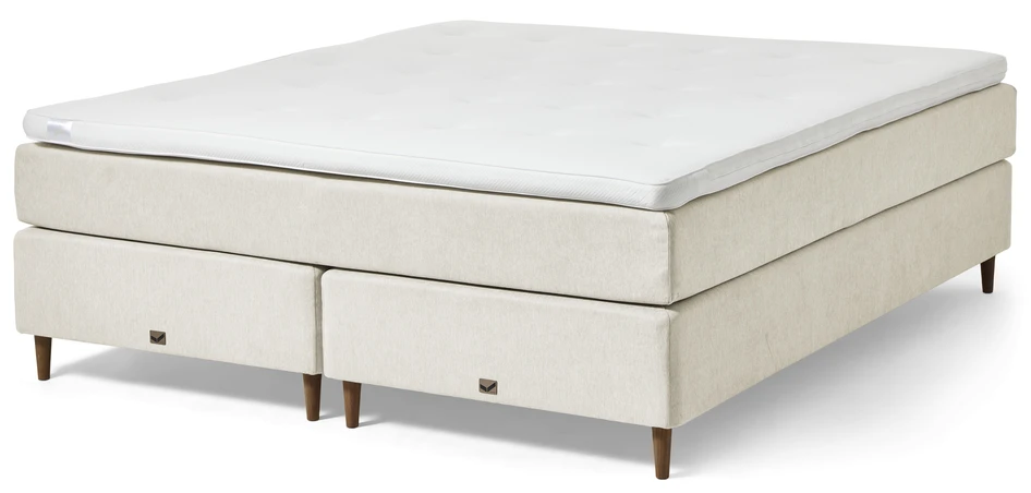 Active - Kontinentalsäng, dubbelsäng med bäddmadrass - Beige