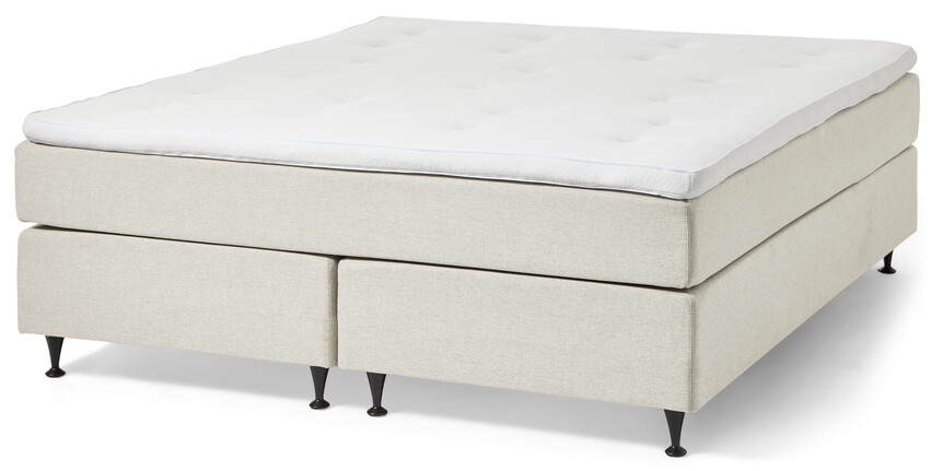 Änga Comfort - Kontinentalsäng, dubbelsäng med bäddmadrass - Beige