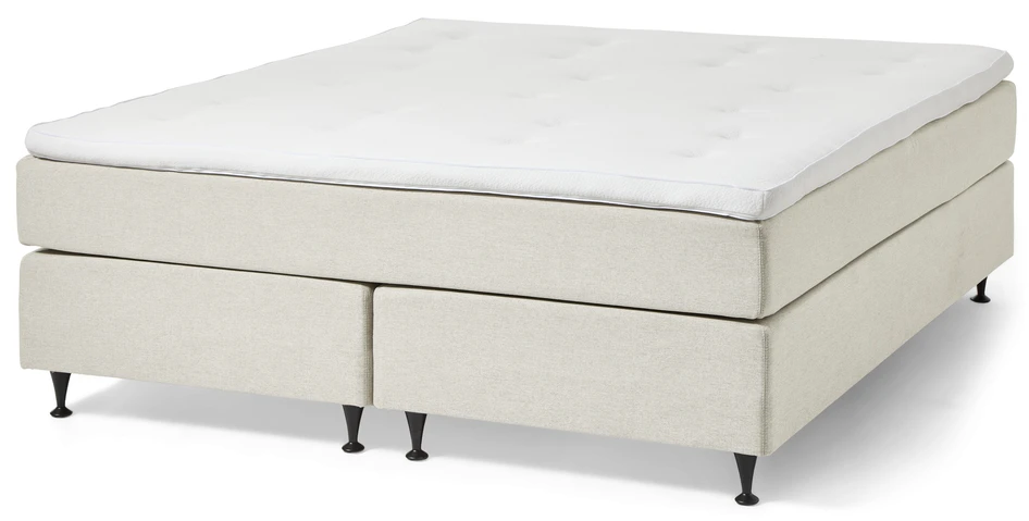 Änga Comfort - Kontinentalsäng, dubbelsäng med bäddmadrass - Beige