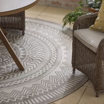 Enerum - Flatvävd matta, inom-/utomhus, Ø240 cm - inspiration