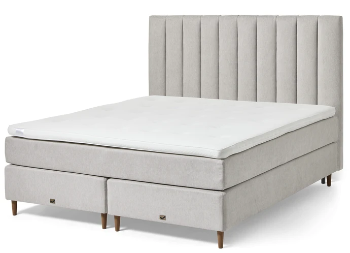 Active, Kontinentalsäng, dubbelsäng med bäddmadrass och välvd sänggavel