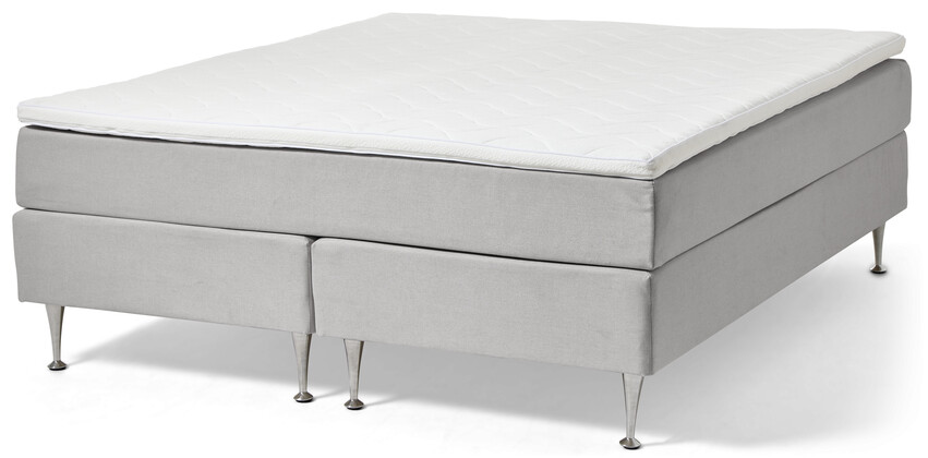 Änga - Kontinentalsäng, dubbelsäng med bäddmadrass - Grå