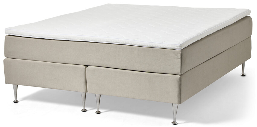 Änga - Kontinentalsäng, dubbelsäng med bäddmadrass - Brun