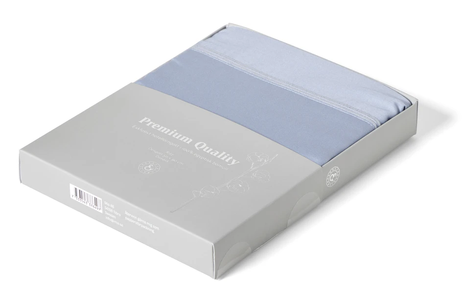 Ritz - Premium quality - Örngott till hotellkudde i egyptisk bomullssatin, 50x90 cm - Blå