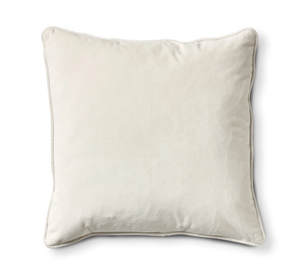 Velvet - Kuddfodral, 50x50 cm - Vit