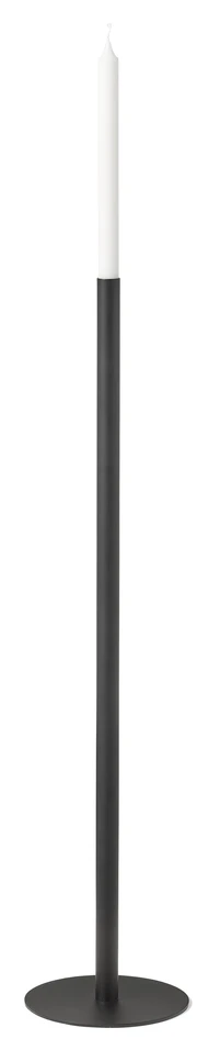Raw - Ljusstake, H79,5 Ø18 - Svart