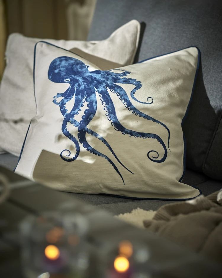 Octopus - Kuddfodral, 50x50 cm - inspiration