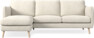Madison Lux - 2-sits soffa med schäslong vänster - Vit
