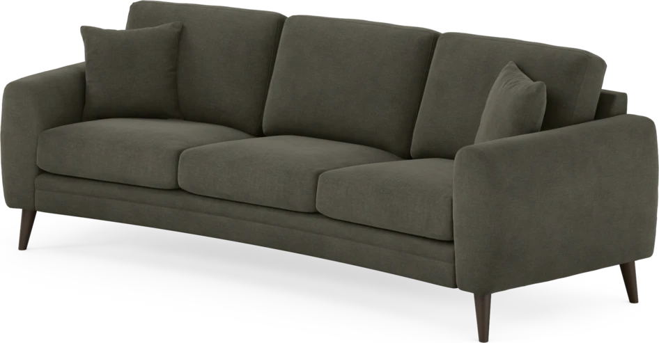 Eden - 3-sits soffa svängd - Grå