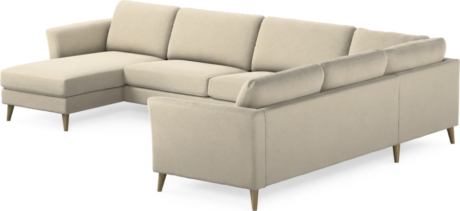 Bridge - Hörnsoffa, 3+2-sits med schäslong vänster - Beige