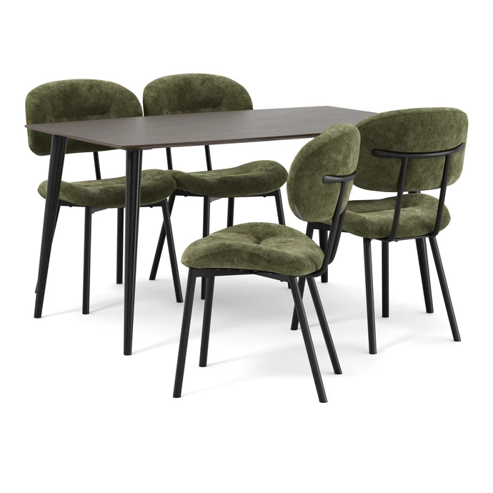 Plaine, Matgrupp med 4 stolar Carol