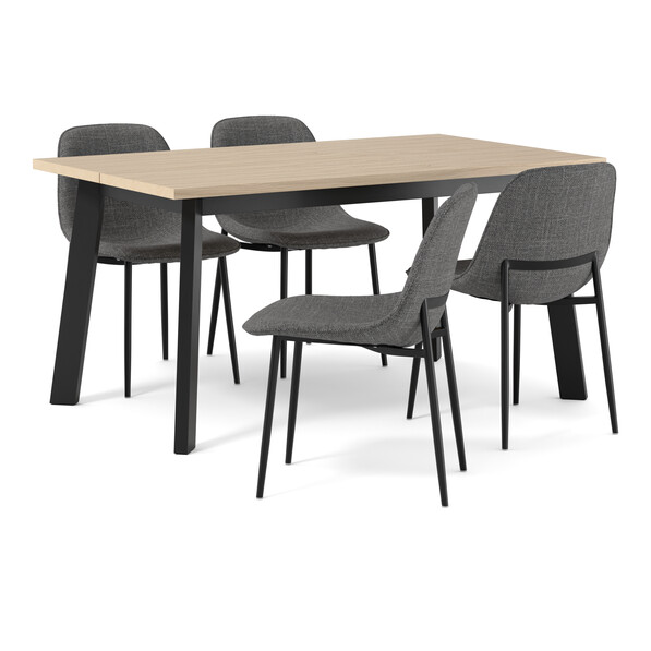 Nomad - Matgrupp med 4 stolar Melic - Vit