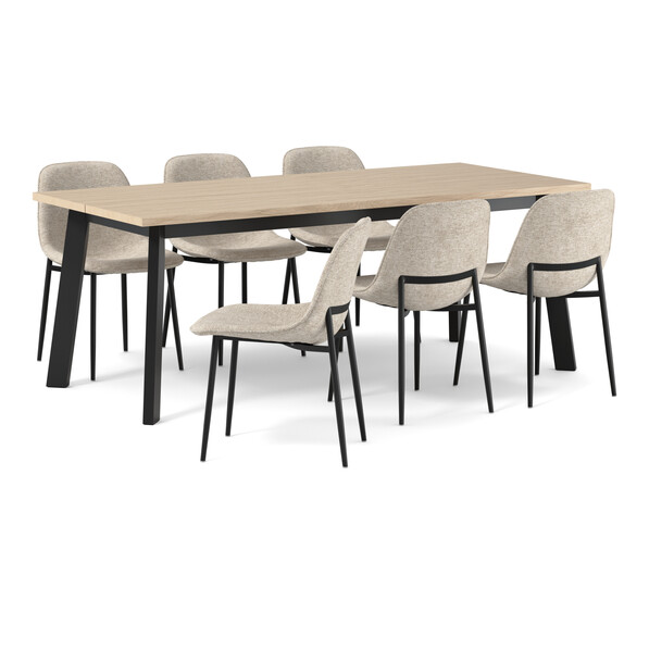 Nomad - Matgrupp med 6 stolar Melic - Beige
