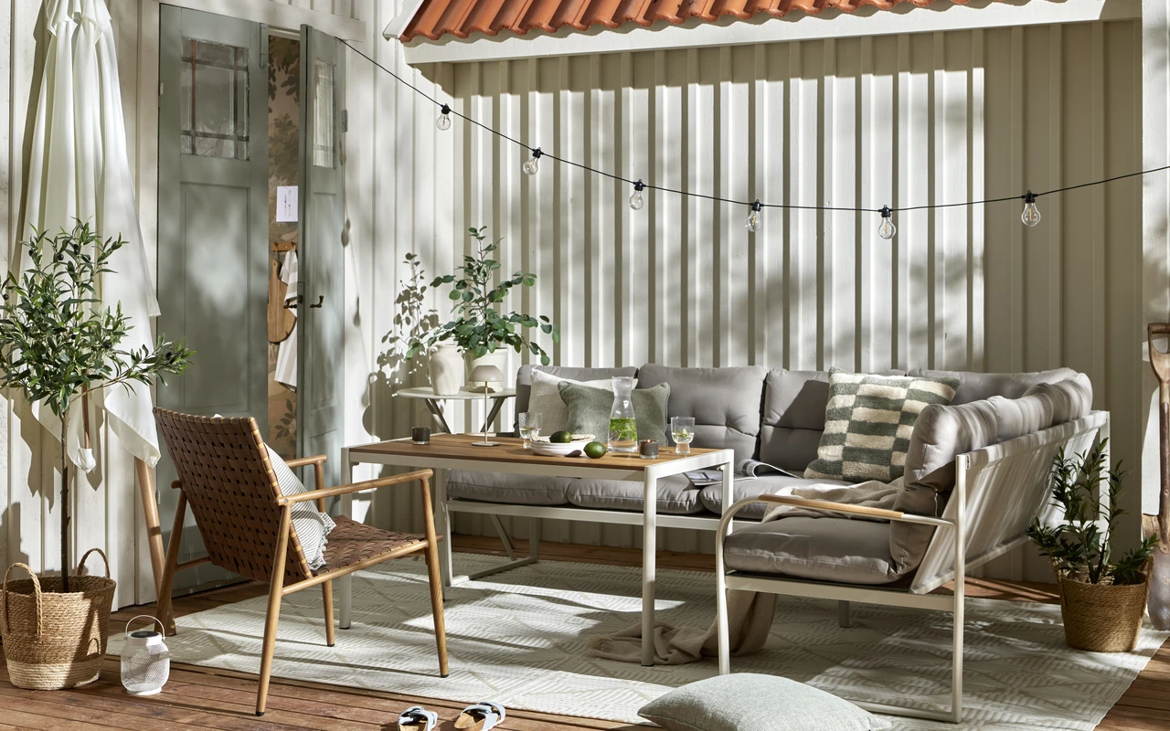 Freestyle - Utesoffa med bord L 120 cm - inspiration