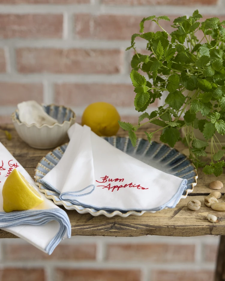 Buon Appetito - Servett 2-pack, bomull, 45x45 cm - inspiration