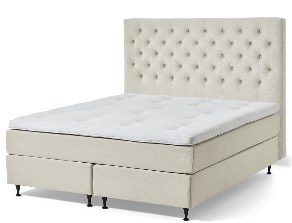 Änga Exclusive - Kontinentalsäng, dubbelsäng med bäddmadrass - Beige