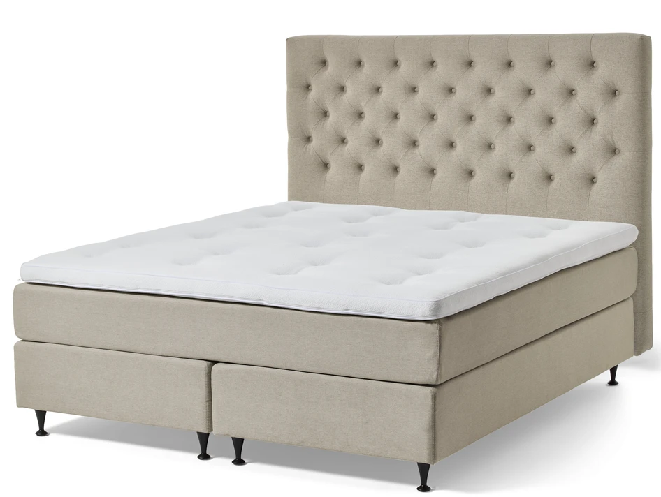 Änga Exclusive - Kontinentalsäng, dubbelsäng med bäddmadrass - Brun