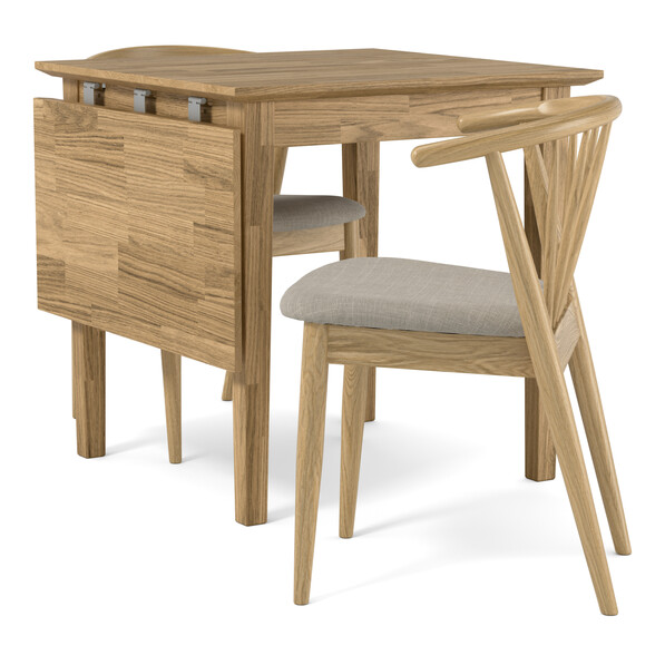 Ekerö - Matgrupp med 2 stolar Sixten - Beige