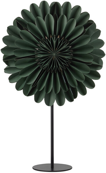 Gullvor på fot - Julstjärna på fot, Ø 40 cm - Grön