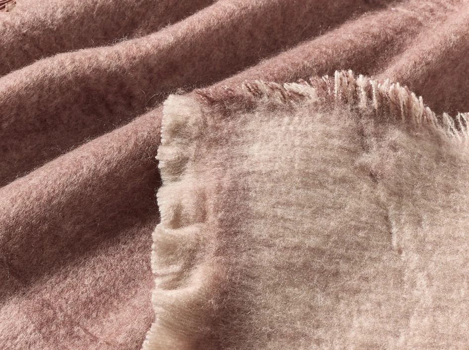 Vigdis - Pläd, 125x150 cm - Rosa