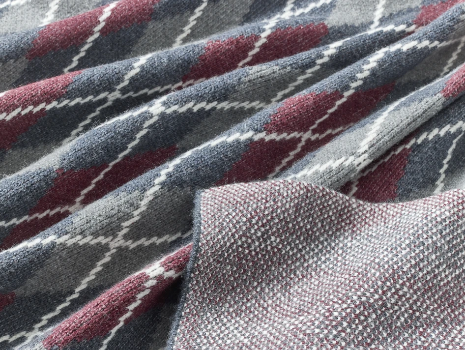 Argyle - Pläd, 130x170 cm - Blå