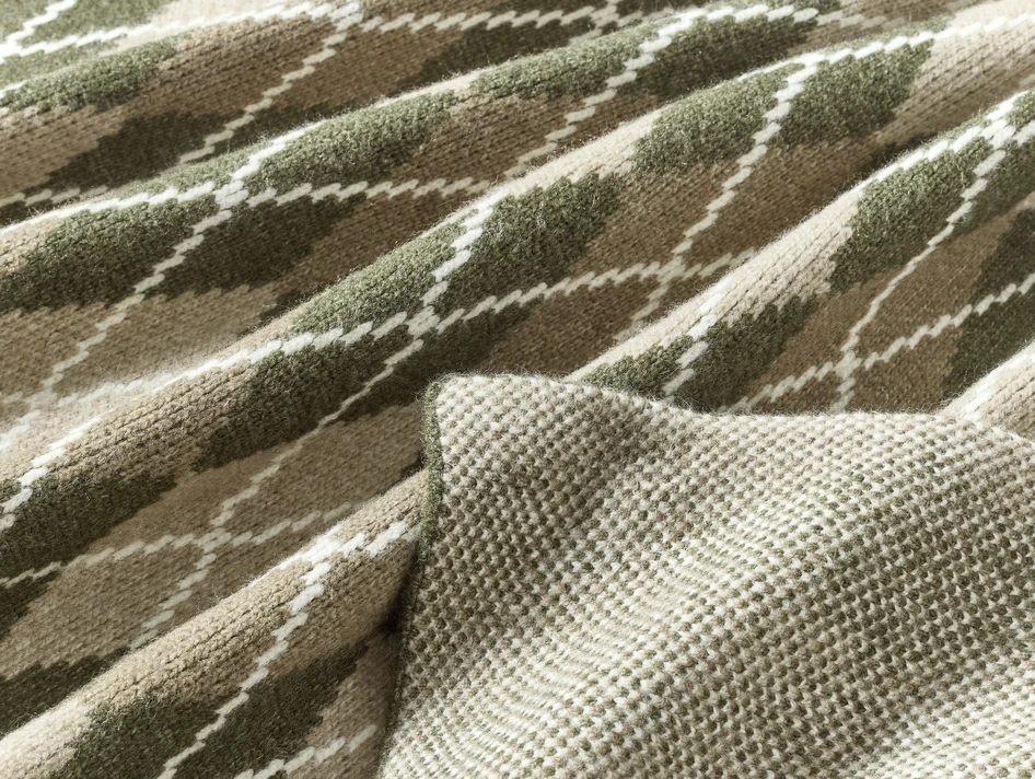 Argyle - Pläd, 130x170 cm - Beige