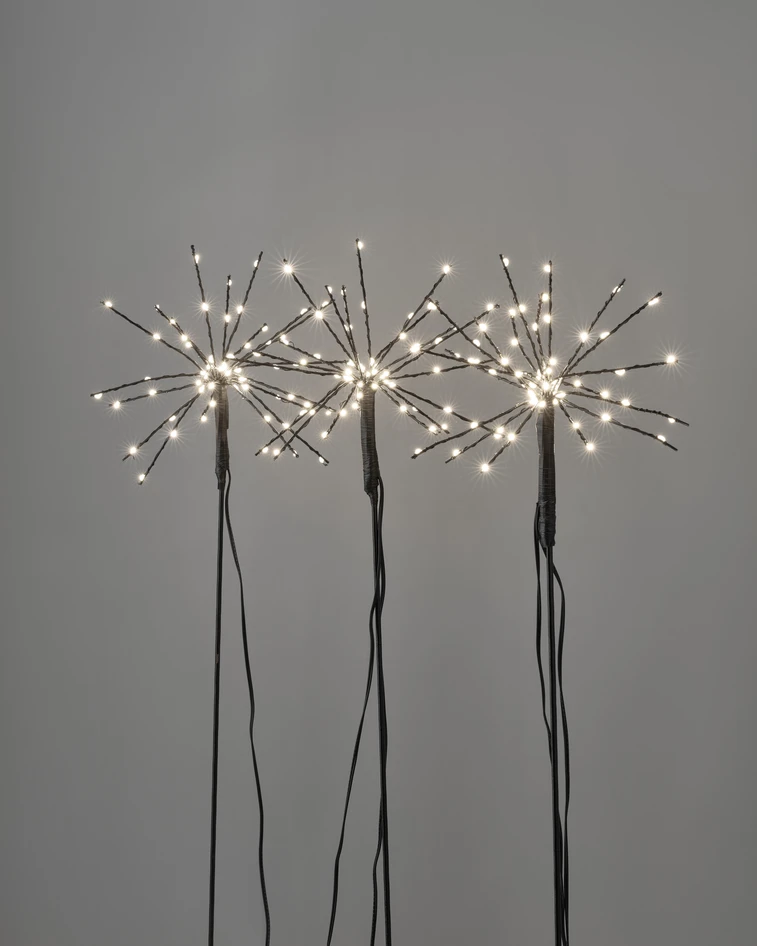 Blänka  - Dekorationsbelysning, H 60 cm, 3-pack - Svart