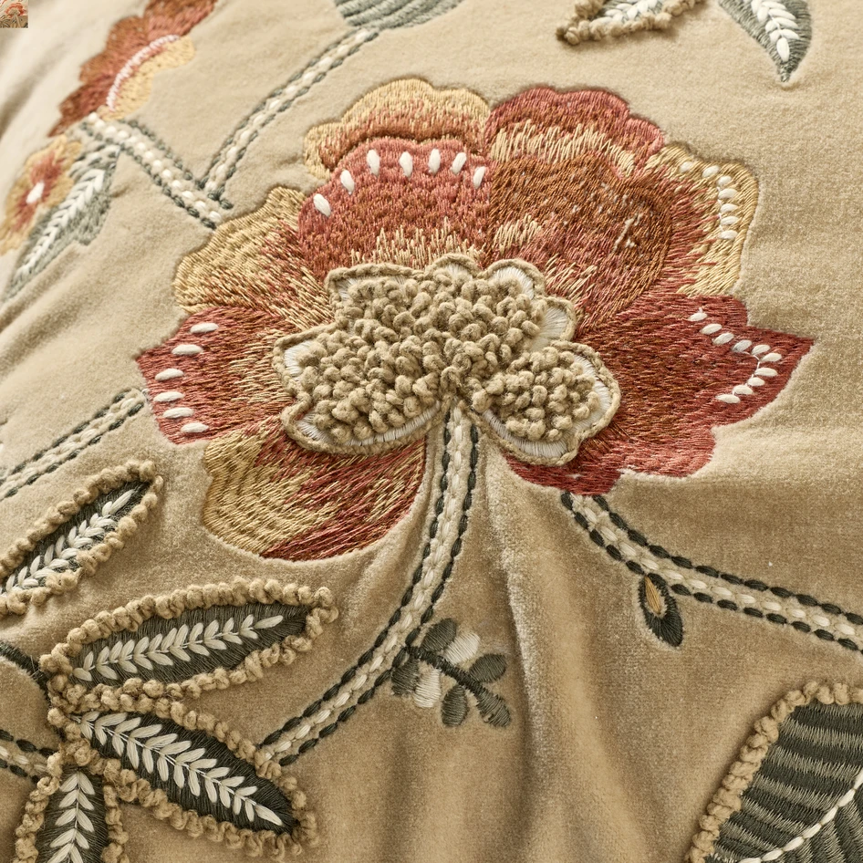 Bodil - Prydnadskudde, 35x50 cm - Beige