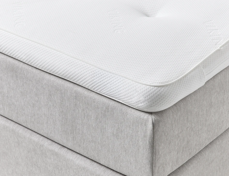 Active Comfort - Kontinentalsäng, enkelsäng med bäddmadrass - Grå