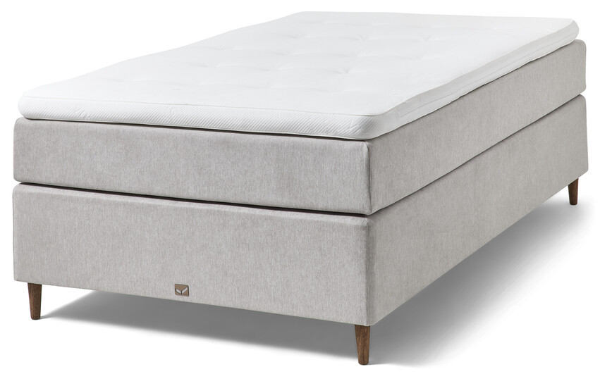 Active Comfort - Kontinentalsäng, enkelsäng med bäddmadrass - Grå