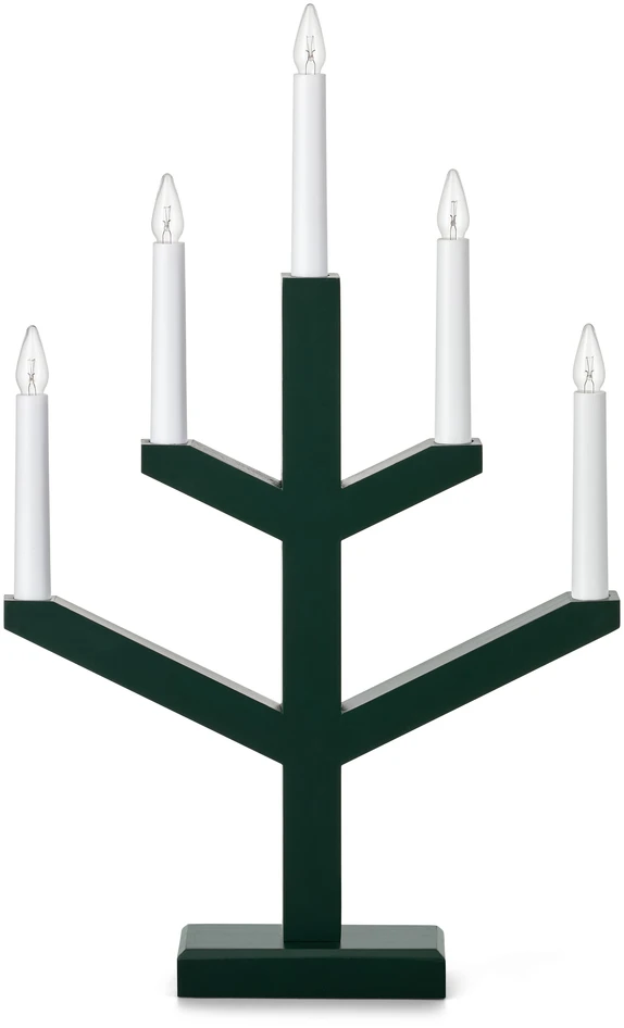 Truls 5-arm - Adventsljusstake 5-armad - Grön