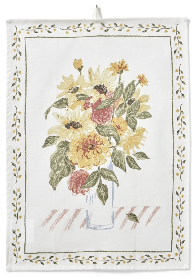 Bouquet - Kökshandduk, 50x70 cm - Flerfärgad