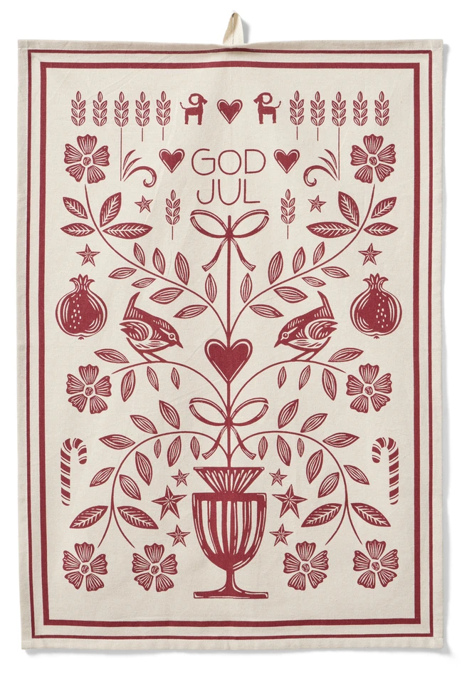 Folk - Kökshandduk, 50x70 cm - Beige