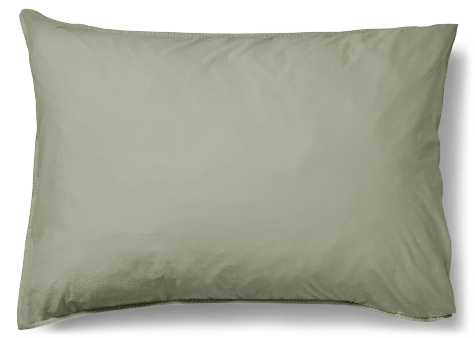 Rockport - Örngott till hotellkudde i tvättad bomull, 70x100 cm - Grön