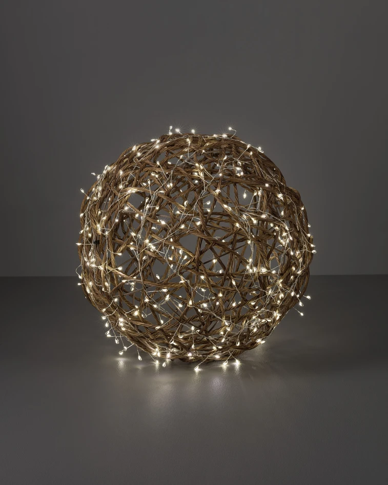 Glimsa  - Dekorationsbelysning, Ø 35 cm - Brun
