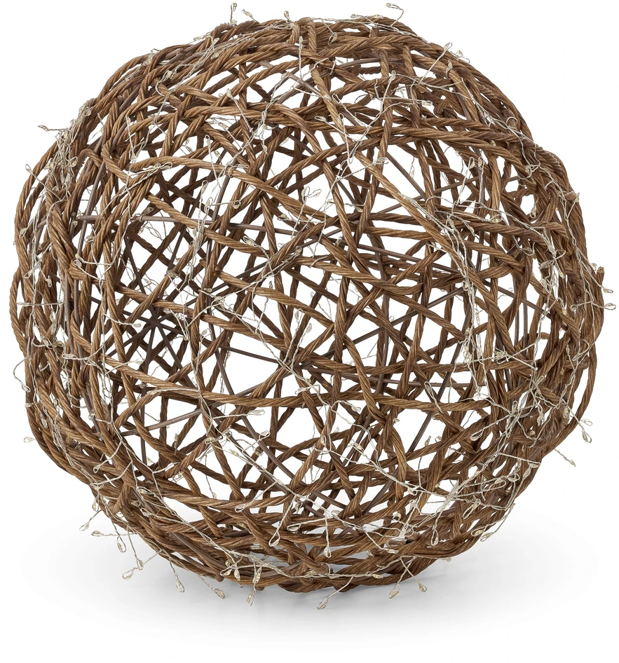 Glimsa  - Dekorationsbelysning, Ø 35 cm - Brun