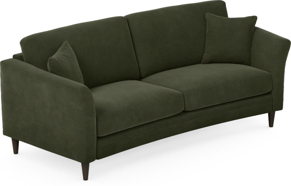 Eden - 2,5-sits soffa svängd - Grön