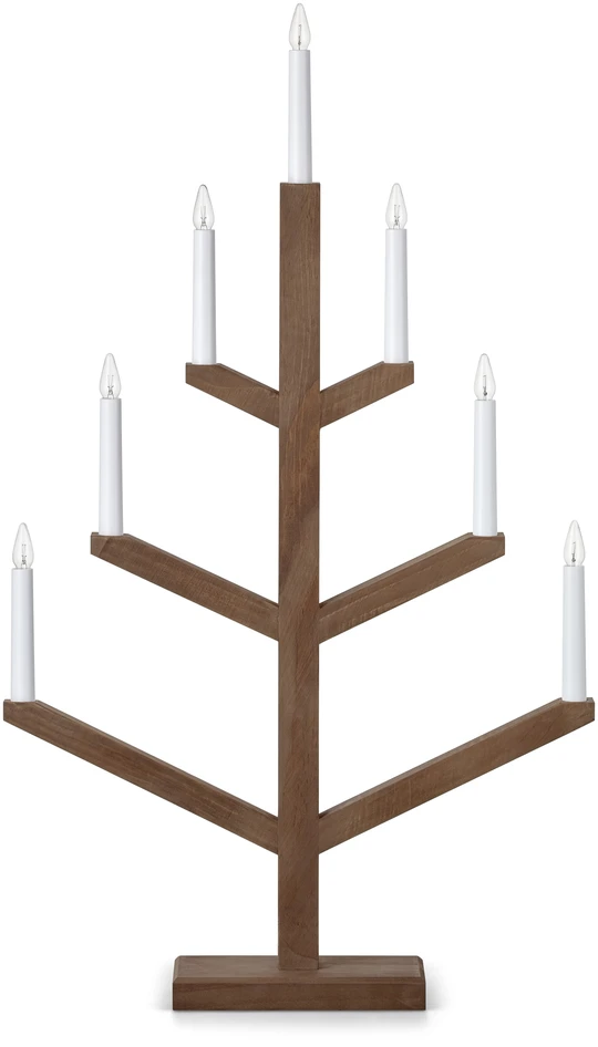 Truls 7-arm - Adventsljusstake 7-armad - Brun