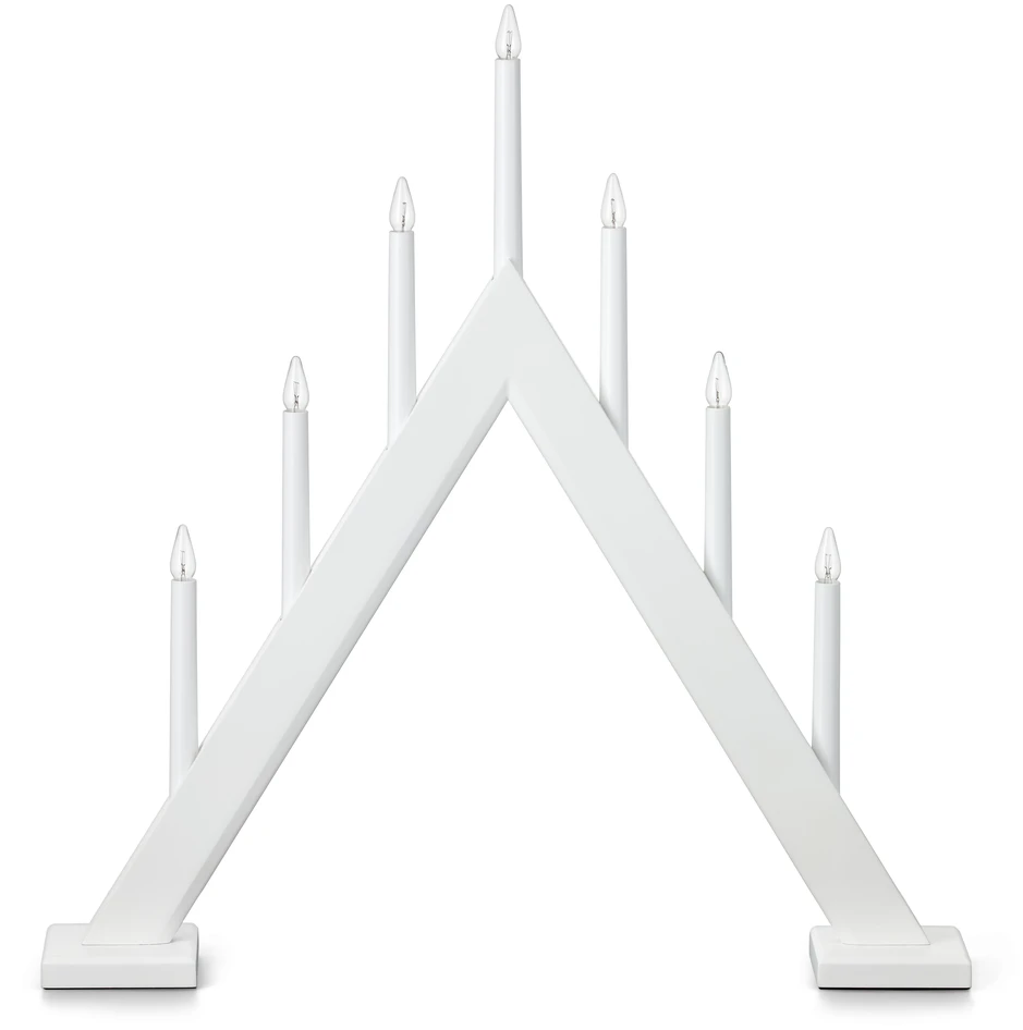 Luma - Adventsljusstake 7-armad - Vit
