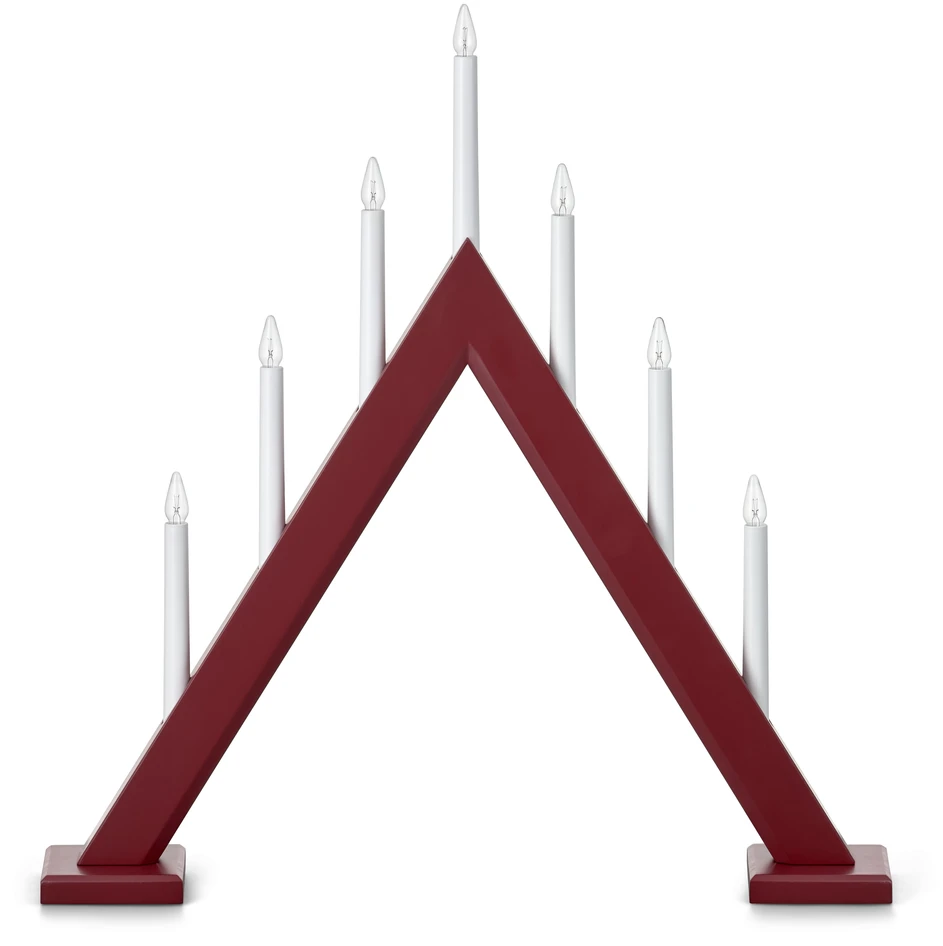 Luma - Adventsljusstake 7-armad - Röd