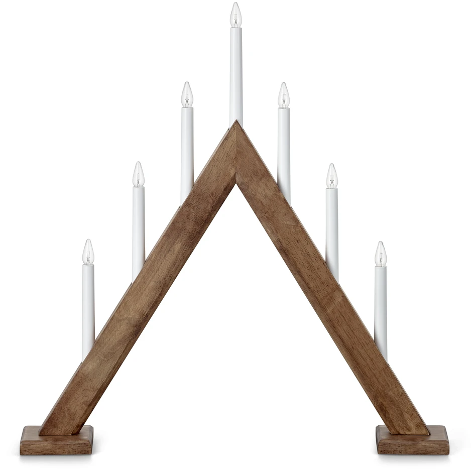 Luma - Adventsljusstake 7-armad - Brun