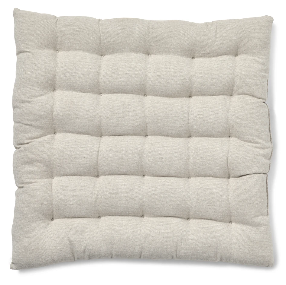 Recycle - Stolsdyna, 40x40 cm - Beige
