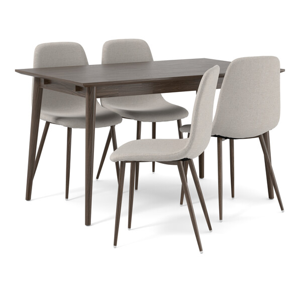 Harry - Matgrupp med 4 stolar Tracy - Beige